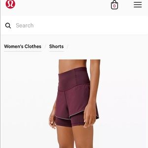 Lululemon Fast and Free 2-in-1 Short Elite
